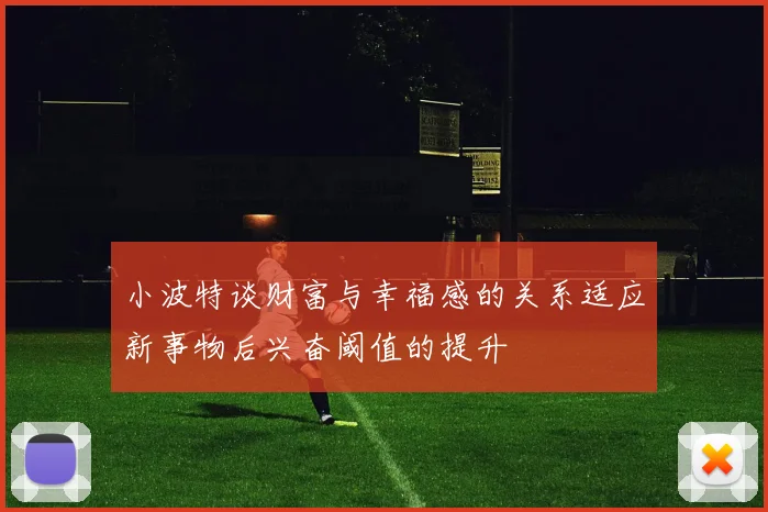 小波特谈财富与幸福感的关系适应新事物后兴奋阈值的提升